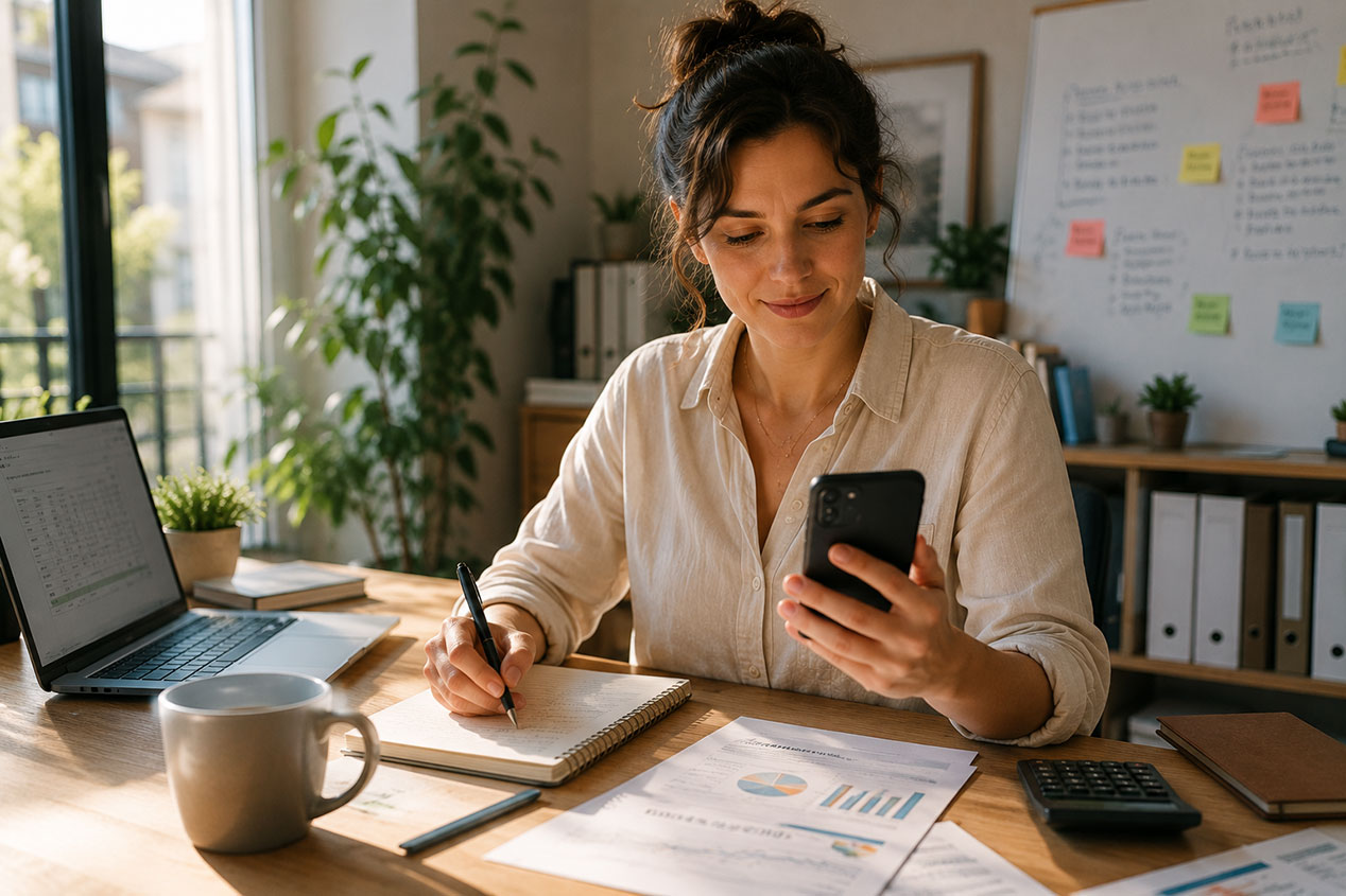 Application GestTemps affichant le suivi du temps de travail